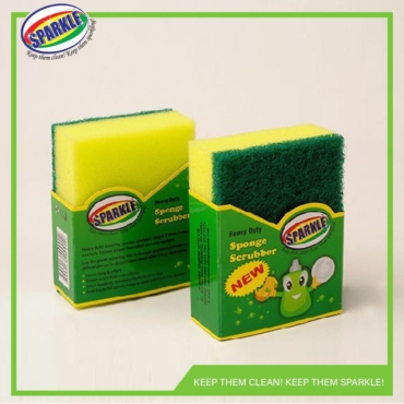 Sparkle Heavy Duty Sponge Scrubber Small