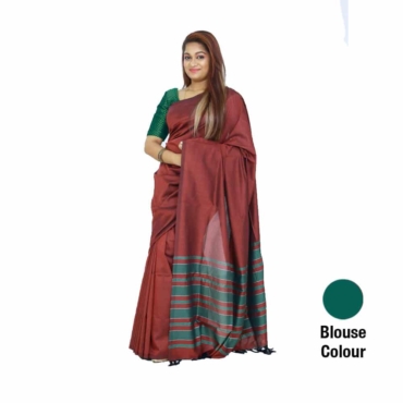 Cotton And Reyon Mixed Saree SR019
