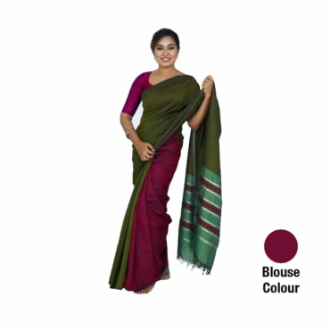 Cotton And Reyon Mixed Saree SR069