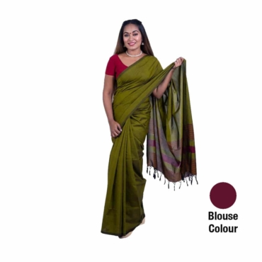 Cotton And Reyon Mixed Saree SR125
