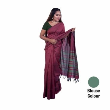 Cotton And Reyon Mixed Saree SR128