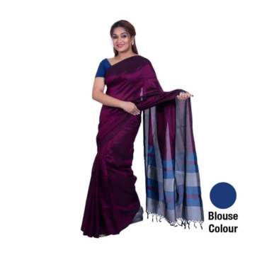 Rayon Saree Red and Green-R0009