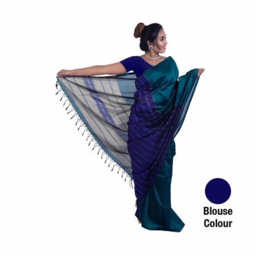 Rayon Saree Red and Green-R007