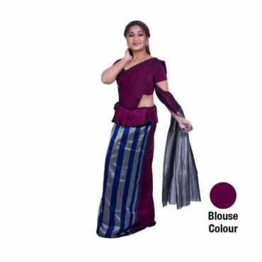 Rayon Saree Red and Green-R015