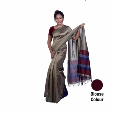 Rayon Saree Red and Green-R019